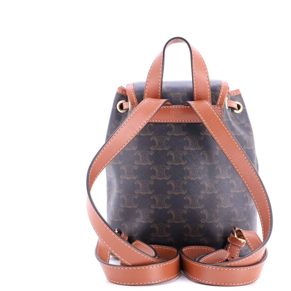 Celine Folco Backpack Triomphe Coated #247731C16B - Picture 3 of 6